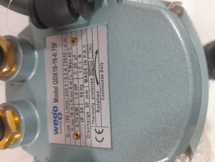 کفکش ۱۶ متری ۲ اینچ ویگو فلوتر دار مدل QDX10-16-0.75F